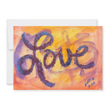 Love Sunset Golden Glow Invites or Announements