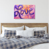 Love Sunset Twilight Painvas Print (Insitu (Slaapkamer))