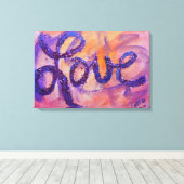 Love Sunset Twilight Painvas Print (Insitu (Houten vloer))
