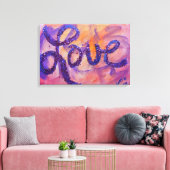 Love Sunset Twilight Painvas Print (Insitu (Woonkamer))