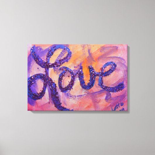 Love Sunset Twilight Painvas Print (Voorkant)