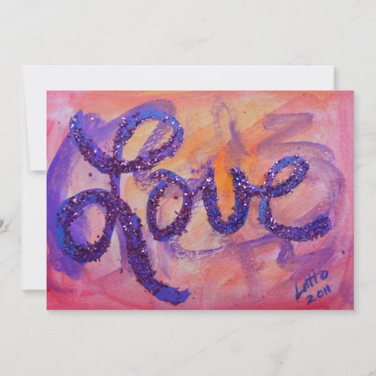 Love Sunset Twilight Uitnodigingen of Mededelingen (Voorkant)