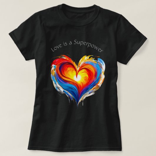 Love Superpower 04 T-shirt (Design voorkant)