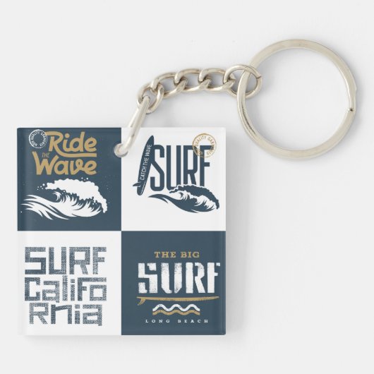 Love Surfing Sleutelhanger (Achterkant)