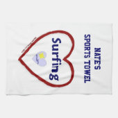 Love Surfing - Sporthanddoek (Personaliseer) Theedoek (Horizontaal)