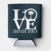 LOVE Surfside Beach SC Blikjeskoeler (Voorkant)