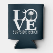 LOVE Surfside Beach SC  Blikjeskoeler (Voorkant)