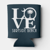 LOVE Surfside Beach SC  Blikjeskoeler (Achterkant)