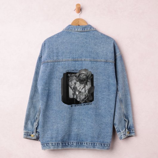 Love Survived the Static Denim Jacket (Hangar)