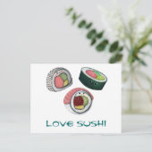 Love Sushi Briefkaart (Staand voorkant)