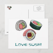 Love Sushi Briefkaart (Voorkant / Achterkant)