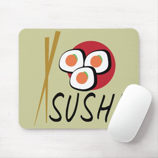 Love Sushi Organic Planet Muismatten (Met muis)