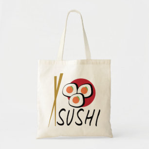 Love Sushi Organic Planet Reused Canvas Bags Tote Bag