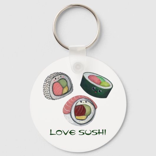 Love Sushi Sleutelhanger (Voorkant)