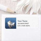 Love Swans Blue Etiket (Insitu)