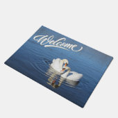 Love Swans Doormat Deurmat (Schuin)