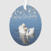 Love Swans Kerstmis Ornament (voorkant)