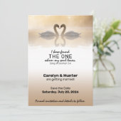 Love Swans Save The Date (Staand voorkant)