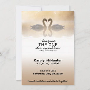 Love Swans Save The Date