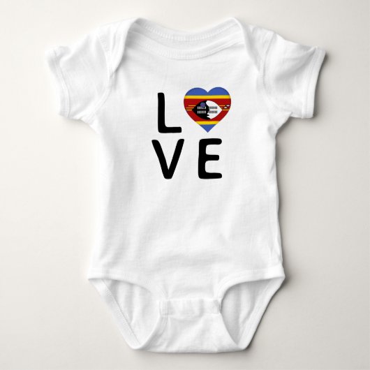 Love - Swaziland Flag Romper (Voorkant)