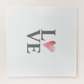 LOVE Sweet Heart Pink Valentijn Art Legpuzzel (Horizontaal)