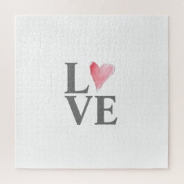 LOVE Sweet Heart Pink Valentijn Art Legpuzzel