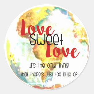 Love Sweet Love — Just too Little Design Ronde Sticker
