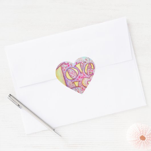 Love Sweet Pink Sticker (Envelop)
