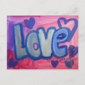 Love Sweet Snoep Art Painting Briefkaart (Voorkant)