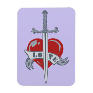 Love Sword custom magnet Magneet