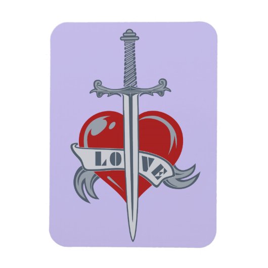 Love Sword custom magnet Magneet (Verticaal)
