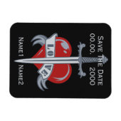 Love Sword custom magnet Magneet (Horizontaal)