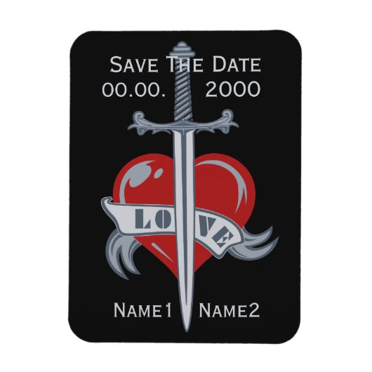 Love Sword custom magnet Magneet (Verticaal)