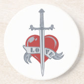 Love Sword custom onderzetter (Voorkant)