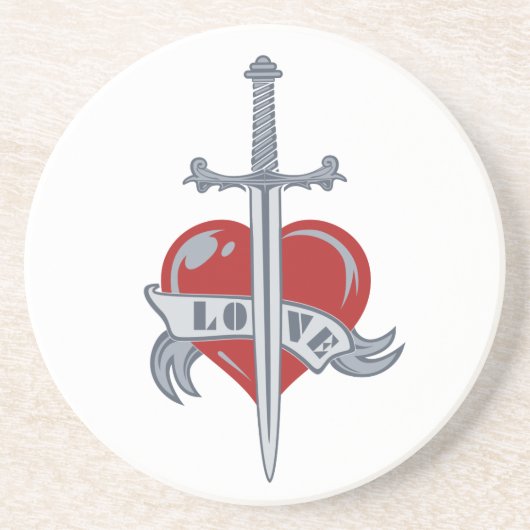 Love Sword custom onderzetter (Voorkant)