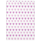 Love Symbol Hearts Designed Cute Paars Klembord (Achterkant)