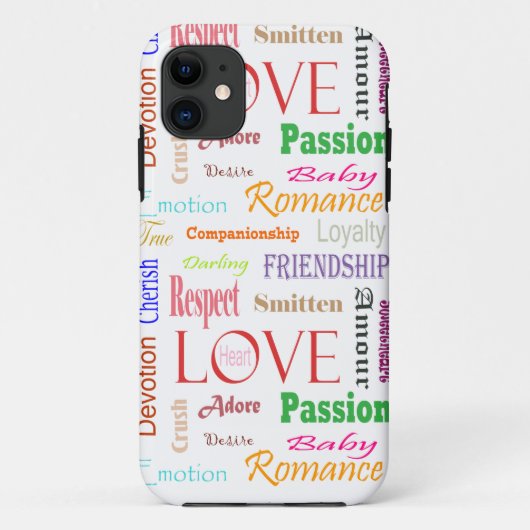 Love Synonyms by Shirley Taylor Case-Mate iPhone Case (Achterkant)