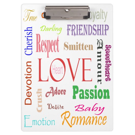 Love Synonyms by Shirley Taylor Klembord (Voorkant)