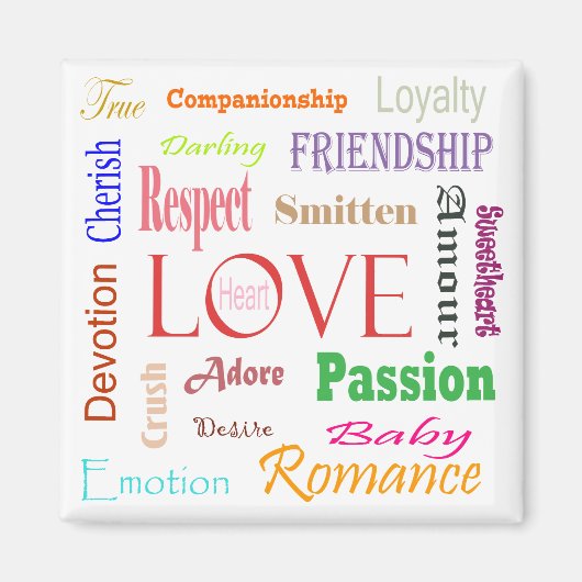 Love Synonyms by Shirley Taylor Magneet (Voorkant)