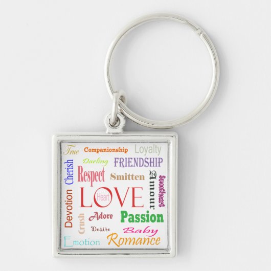Love Synonyms by Shirley Taylor Sleutelhanger (Voorkant)