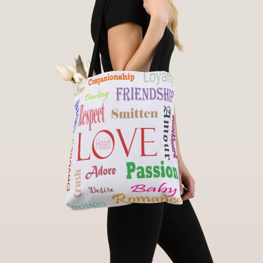 Love Synonyms by Shirley Taylor Tote Bag (Dichtbij)