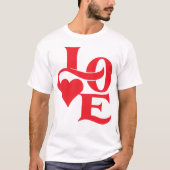 "Love" T-Shirt Blanc (Voorkant)