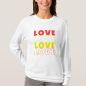 Love T-Shirt – Minimalistisch romantisch T-shirt v (Voorkant)