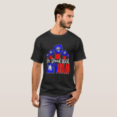 Love Taiwan Flag We Stand With Taiwan Raising Fist T-shirt (Voorkant volledig)