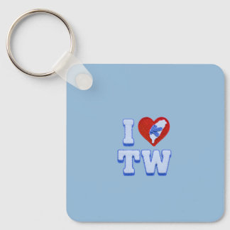 Love Taiwan slippers Sleutelhanger