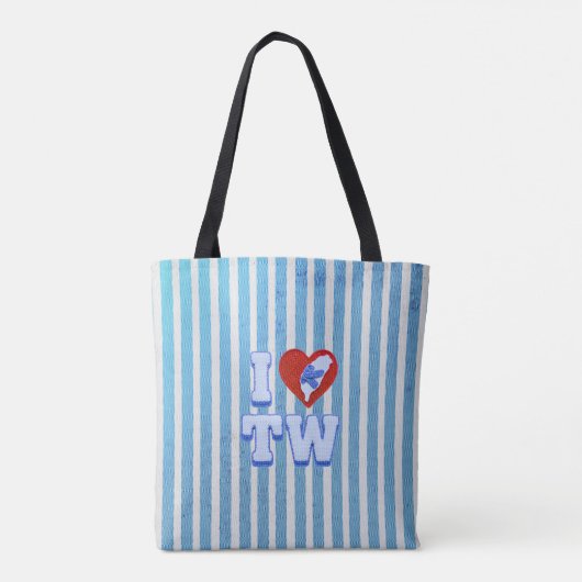 Love Taiwan slippers Tote Bag (Achterkant)