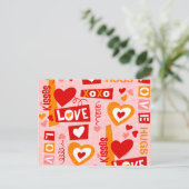 Love Talk Valentijn Briefkaart (Staand voorkant)