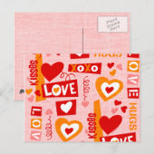 Love Talk Valentijn Briefkaart (Voorkant / Achterkant)