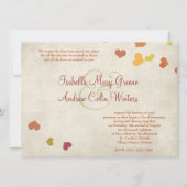 Love Talk Wedding Invite Kaart (Achterkant)