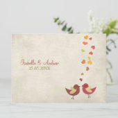 Love Talk Wedding Invite Kaart (Staand voorkant)